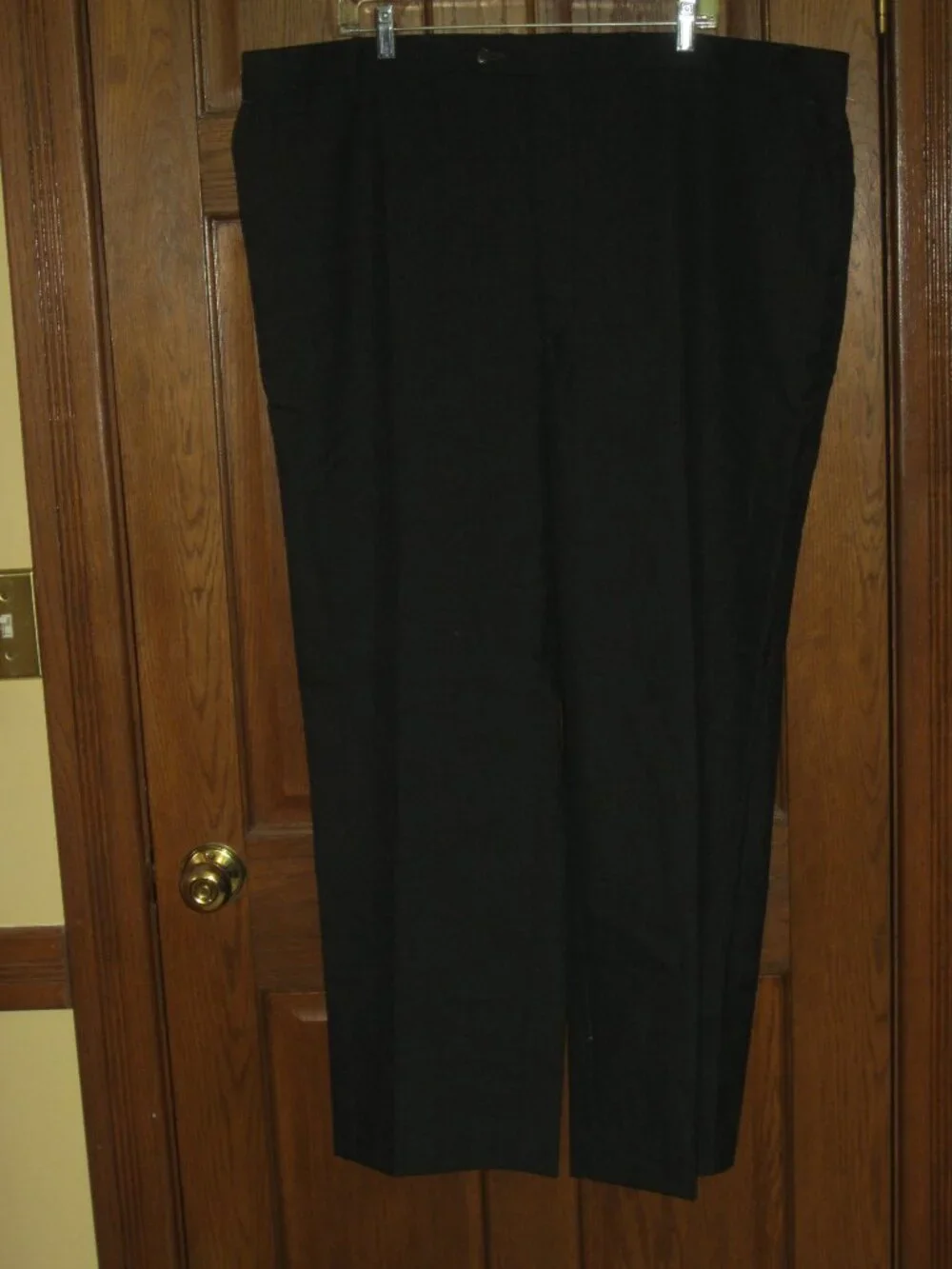 Men's Stafford Worsted Wool Charcoal Gray Dress Pants - Size 48 X 30.5